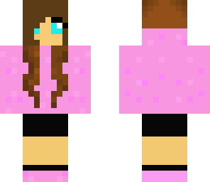 pink hoodie girl