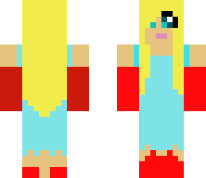 blue dress girl
