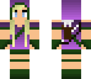 purple archer girl