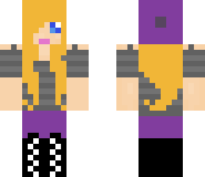 purple girl with beanie