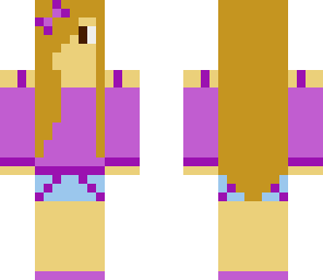 a purple girl