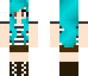 blue haired girl