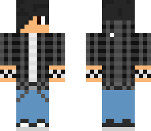 emo with flannel shirt
