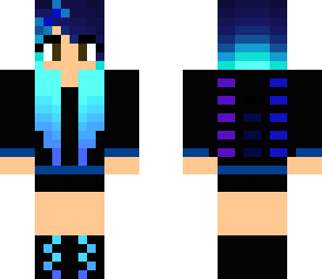 blue haired girl