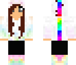 bright rainbow unicorn girl