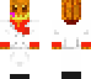 pumpkin playing minecraft