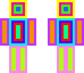 cool neon box guy