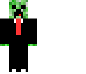 paper creeper in suit