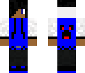 blue and black clothed guy