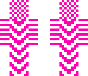 pink pattern suit