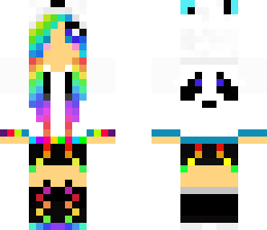 rainbow hair girl