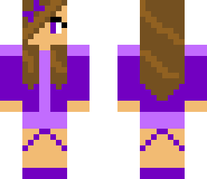 cute purple jacket girl