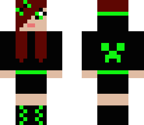 creeper hoodie girl