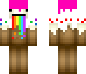 puke rainbow cake