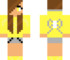 yellow hoodie girl