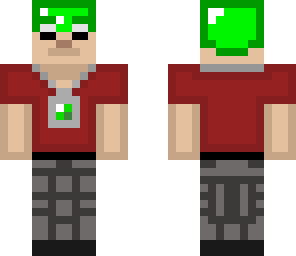 my skin with an emerald helmet and pendent redux