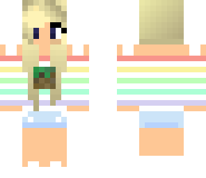 rainbow minecraft girl