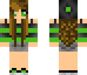 cute green girl