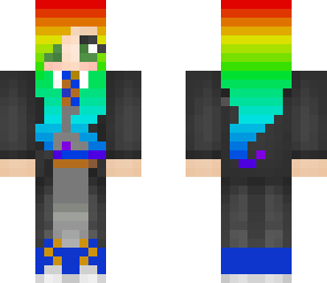 rainbow ravenclaw girl