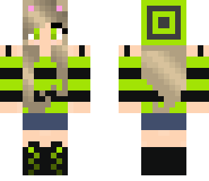 girl with green shirt