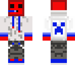red slime in hoodie