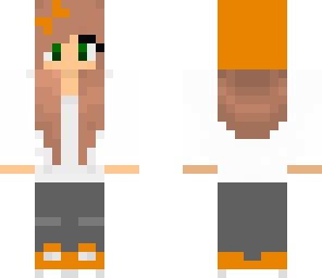 cute girl skin- orange