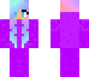 purple onesie girl