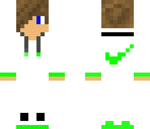 all white green nike boy