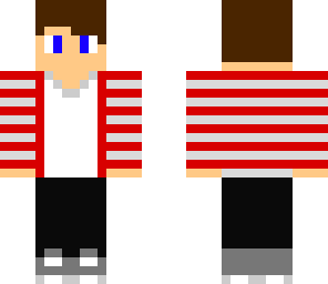striped hoodie red