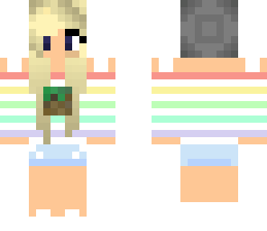rainbow minecraft girl edit