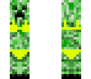 creeper in yellow bikini