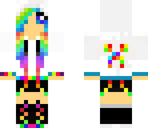 rainbow girl and creeper original