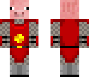 pig knight red
