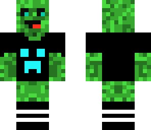 derpy creeper with a creeper shirt