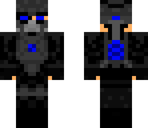 blue stone gas mask trooper
