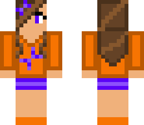 orange and purple girl