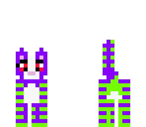 evil green and purple cat 