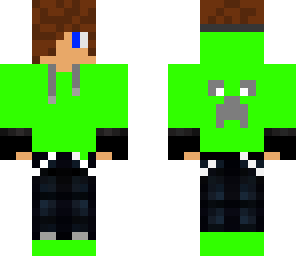 green hoodie
