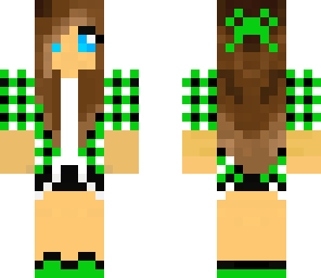cute green girl