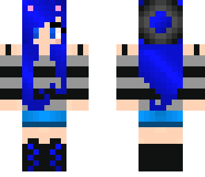 cute girl in blue