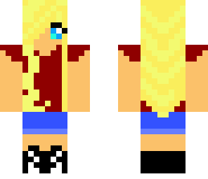blonde girl with headphones