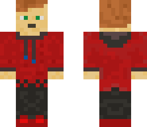 red hoodie