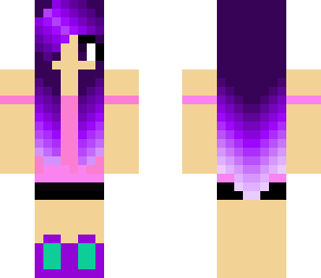 cute purple girl