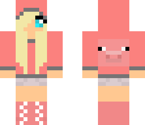 blond pig girl