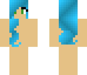 blue haired girl