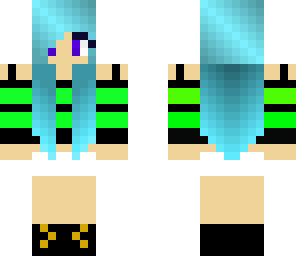 blued hair short shorts