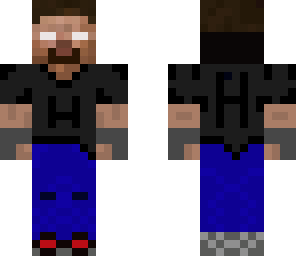 epic herobrine wearing headphones