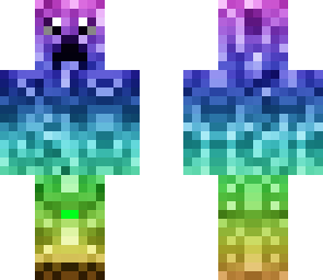 rainbow glitter creeper