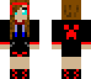 red hoodie girl