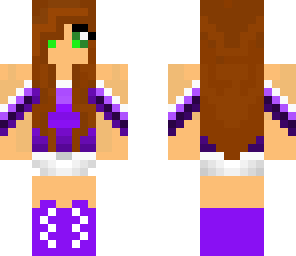 purple awesome girl